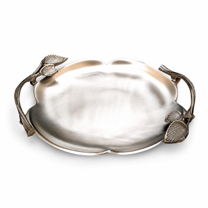 Plateau à chocolat sculptural en argent motif tournesol, personnalisable, accessoires pour chocolat, fabricant, tailles et couleurs sur mesure disponibles - Product Image 2