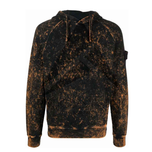 Sweat-shirt à capuche délavé pour homme, en coton, coupe oversize, style streetwear décontracté, effet vintage - Product Image 3
