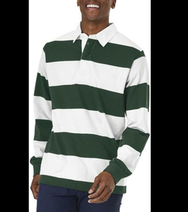 Camiseta de Rugby de Manga Corta con Bolsillo y Logotipo Personalizado, Talla Europea y Americana, Logotipo de Marca Bordado e Impreso, Cuello Tipo Blade Personalizado para Hombre - Product Image 1
