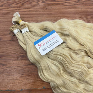 PRODUIT PHARE : Extensions de cheveux vietnamiennes doublement étirées, à pointe en I, lisses ou ondulées, à la kératine, sans nœuds, qualité supérieure - Product Image 5