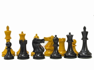 1972 Championship Fischer Spassky Antiqued Large Chess Pieces Reproduced Wood Durable Outdoor <b>Entertainment</b> Party Unisex - Product Image 1