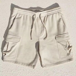 Pantalones Cortos Cargo Personalizados de Alta Calidad, 330 GSM, Poliéster/Algodón, Casuales, con Patrón Sólido, Bordados, Transpirables, MOQ Bajo, Suaves - Product Image 1