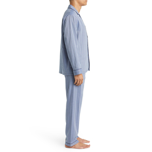 Ensemble de vêtements de nuit pour homme, vêtements de détente doux, pantalon à manches longues, cardigan, pyjama, ensemble de nuit imprimé, taille plus, ensemble de vêtements de nuit tendance - Product Image 5