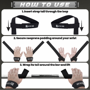 Sangles de levage ajustables en néoprène antidérapantes pour hommes, personnalisables, avec fermeture élastique pour l'entraînement en salle de sport – Offre Spéciale - Product Image 6