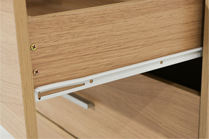 ตู้เสื้อผ้าแบบพับได้สองบาน รุ่นเอสเซนส์ คอนเทมโพรารี่  วัสดุแผ่นชิปบอร์ด  2 ลิ้นชัก รุ่น W207 สีโอ๊ค ผลิตในมาเลเซีย ขายส่ง - Product Image 4