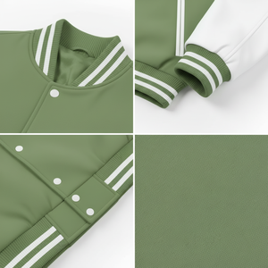 เสื้อแจ็คเก็ตวาร์ซิตี้ชาย ผ้าฝ้ายผสมโพลีเอสเตอร์ 360 GSM ทรงปกติ ติดกระดุมแป๊ก แขนยาว สไตล์ลำลอง สตรีทแวร์ เนื้อผ้านุ่ม สวมใส่สบาย รับผลิตแบบ OEM - Product Image 5