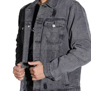 Service OEM, veste en jean pour homme de haute qualité, design personnalisé, nouvelle collection de vestes en jean pour homme - Product Image 2