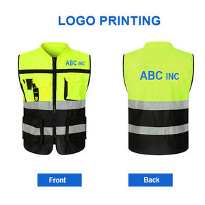 Chaleco de Seguridad Reflectante para Motocicleta, Alta Visibilidad, ANSI Clase 2, EN ISO Clase 1, Impermeable, Transpirable, Multibolsillos, Personalizado - Product Image 1