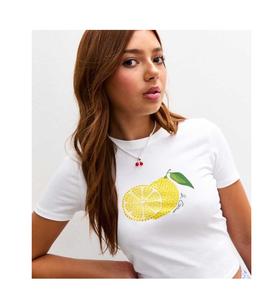 Camiseta Blanca para Mujer, Diseño Personalizado, Bordado a Mano con Cuentas Móviles de Doble Cara, Trabajo Elaborado, Superventas - Product Image 6