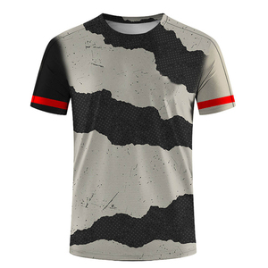 Nouveaux arrivages pour hommes : t-shirts à manches courtes imprimés numériquement, sport, fitness, entraînement, séchage rapide, polyester, élasthanne, confortables - Product Image 6