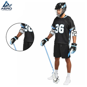 Servicio OEM ODM, Uniformes de Lacrosse de Primera Calidad en Color Negro, Estilo Nuevo, Logotipo Personalizado, Precio al por Mayor, Diseño Único - Product Image 3