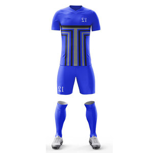 Conjunto de Uniforme de Fútbol de Secado Rápido, Manga Corta, Poliéster/Spandex, Conjuntos de Uniformes Deportivos Personalizados, Conjunto de Camiseta de Fútbol para Adultos - Product Image 5