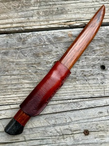 A&M Enterprises Handmade Stainless Steel Fillet Knife Rosewood Handle Steel Cap Decorative Compass Pin Hunting Knife OEM - Product Image 2