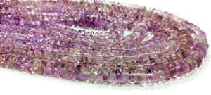 Perles d'améthyste rose naturelle, taille allemande, lisses et polies, de 6 à 9 mm, perles graduées - Product Image 2