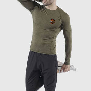 Camisetas de Compresión para Hombre de Nuevo Diseño para Uso en Exteriores, Camisetas de Compresión de Moda al por Mayor - Product Image 3