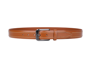 Ceinture en cuir véritable pour homme avec boucle mate simple, style élégant, usage quotidien, ajustement parfait pour les occasions décontractées - Product Image 5
