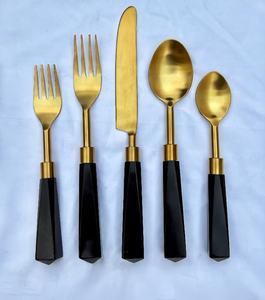 <b>Hot</b> Selling Flatware Set Swirled Resin Handle Home decor <b>18</b>/8 Stainless Steel Cutlery Set Kitchenware Dinnerware Accessories - Product Image 3