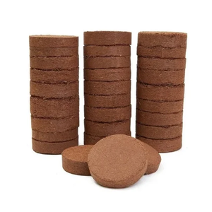 Discos de Fibra de Coco Natural al por Mayor, Medio de Cultivo Orgánico para Plántulas, Producción Hidropónica - Product Image 1