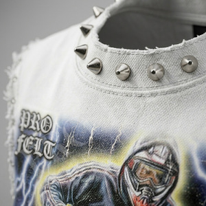 เสื้อกล้ามลำลองสไตล์สตรีทแวร์ ผ้าฝ้าย สำหรับออกกำลังกาย ใส่สบายในฤดูร้อน แบบโอเวอร์ไซส์ พิมพ์ลายกราฟิกนูน น้ำหนักเบา รับผลิตแบบ OEM ODM สำหรับผู้ชาย - Product Image 4