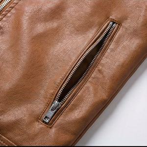 แจ็คเก็ตหนังแท้สำหรับขี่มอเตอร์ไซค์คุณภาพดีที่สุดสำหรับผู้ชาย รุ่นใหม่ล่าสุดสำหรับฤดูหนาว พร้อมแผ่นป้องกันที่ถอดออกได้ สามารถสั่งทำได้ - Product Image 5