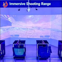 Équipement de jeu de divertissement : Simulateur de tir laser multijoueur immersif en intérieur avec écran de tir