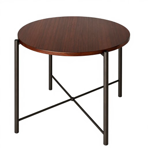 Mesa de Centro Moderna de Metal y Madera, Fabricada en Vietnam, con Recubrimiento en Polvo Lumetal, para Sala de Estar - Product Image 1