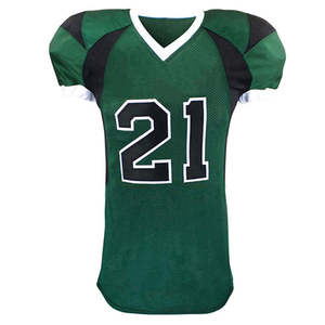 Uniforme de football américain personnalisé pour hommes, vert, noir, marron, ensemble maillot et pantalon d'équipe, vêtements de sport respirants de haute qualité, sublimés - Product Image 6