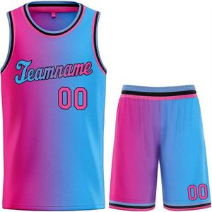 Conjunto de Camiseta y Pantalones Cortos de Baloncesto Personalizados al por Mayor para Hombre, Uniforme de Equipo de Poliéster Transpirable de Secado Rápido, Ropa Deportiva OEM de Fábrica - Product Image 2