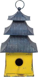 Casa para Pájaros, la Más Vendida, Grande, Hecha a Mano en India, de Metal, Estilo Rústico, con Patrón Sólido, Decoración para Mascotas y Jardín - Product Image 6