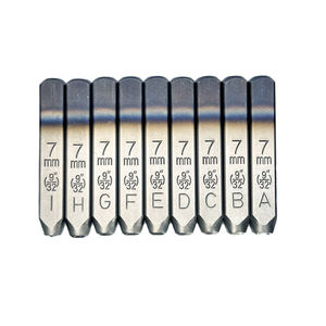 Jeu de poinçons métalliques industriels CR-V de 7 mm – Outil de poinçonnage robuste de 27 pièces pour alphabet britannique OEM/ODM - Product Image 3