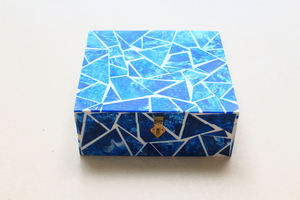 Decorative Resin Inlay Jewelry <b>Box</b> Natural Necklace <b>Earring</b> Storage Resin <b>Box</b> - Product Image 5