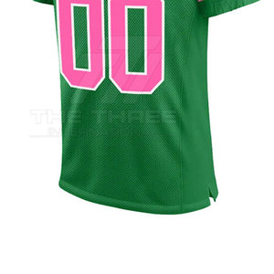 Maillot de football américain à manches courtes respirant avec logo personnalisé, adapté aux matchs d'équipe, aux entraînements et aux matchs professionnels - Product Image 6