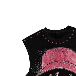 Custom Graphic Printed Tank <b>Top</b> Vintage <b>Distressed</b> Style Sleeveless T Shirt New Trendy Streetwear Design Unisex OEM Wholesale - Product Image 3
