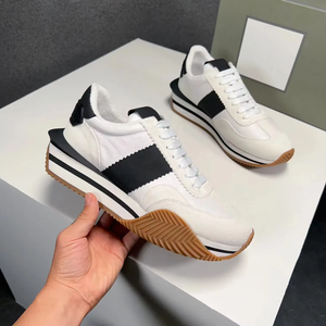 Chaussures de sport décontractées de créateur, respirantes, en cuir véritable, antidérapantes, tendance, avec amorti - Product Image 3