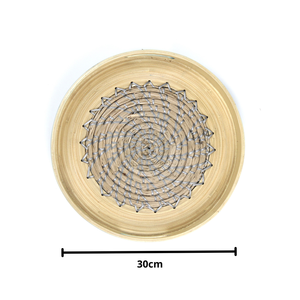 Cortador de Verduras Multifuncional Ecológico Hecho a Mano en Vietnam, de Bambú y Seagrass, Forma Circular, Alta Calidad, ODM/OEM - Product Image 2