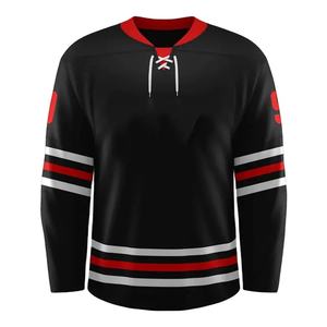 Maillot de hockey sur glace unisexe sur mesure avec logo personnalisé et design d'équipe 100% polyester respirant - Product Image 1