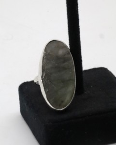Natural Labradorite <b>Adjustable</b> <b>Ring</b> for Women – German Silver Handmade Labradorite Gemstone <b>Ring</b> Boho Jewelry - Product Image 3