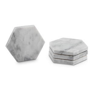 Posavasos de Mármol Natural Ecológicos, Diseño Moderno, Duraderos y Lavables, Juego de Posavasos para Protección de Mesa - Product Image 3