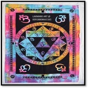 Om Nouveau Coton Ganesha Tapisseries Multi-Couleur 75X110 cm Tentures Murales Direct De L'Inde Fournisseur En Gros - Product Image 1