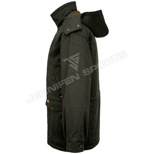 เสื้อแจ็คเก็ตสำหรับล่าสัตว์ ผ้าขนสัตว์หนา 100% ระบายอากาศได้ดี กันลม มีกระเป๋าหลายช่องและฮู้ด เหมาะสำหรับเดินป่า กิจกรรมทางยุทธวิธี และกีฬา - Product Image 2