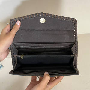 <b>Women</b>’s Handmade Tooled Floral Carved Genuine Leather <b>Women's</b> Clutches Cute Cherry Design Wristlet Evening <b>Card</b> Holder <b>Wallet</b> - Product Image 6