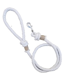 Correa de Cuerda de Algodón Natural de Primera Calidad para Pasear Perros, Diseño Náutico Simple - Product Image 1