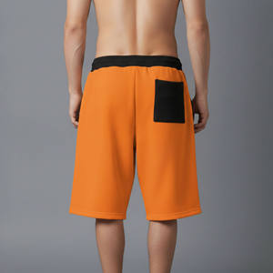 Nouveau design 2026 – Short de course tricoté grande taille noir ample décontracté respirant personnalisé pour homme, idéal pour le basketball et la gym - Product Image 3