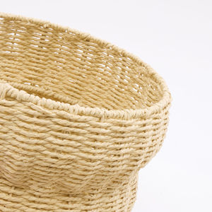 Handmade Cupcake Paper Rope Kids Storage <b>Basket</b> Wholesale Woven Nursery Organizer Cake Shaped Toy <b>Hamper</b> Decorative Sundries Box - Product Image 3