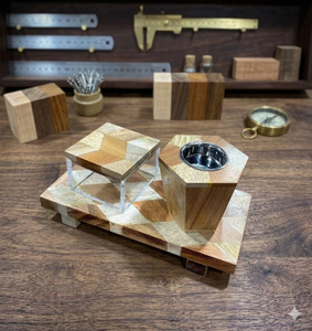 Wooden Incense Burner/Censer for Perfume Aromatic Fragrance Charcoal Oud Lavender Scented for Religious Use Made Seed Material - Product Image 1