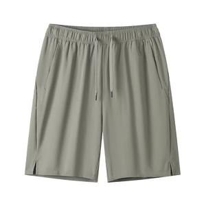 กางเกงขาสั้นลำลองผู้ชายผ้าฝ้ายถักนิตติ้ง 100% น้ำหนัก 200 กรัม ทรงลำลอง เอวยางยืดปานกลาง สีพื้น แห้งเร็ว ระบายอากาศได้ดี ยืดหยุ่น เหมาะสำหรับออกกำลังกาย - Product Image 2