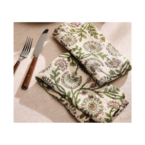 Servilleta de algodón damasco verde y blanco clásica premium de 45x45 cm, 220 GSM, para una mesa de comedor elegante en bodas y pedidos al por mayor. - Product Image 6