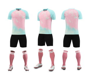 ชุดฟุตบอลแบบกำหนดเองสำหรับแฟนบอลและนักเตะ ฤดูกาลใหม่ สีแดงขาว ชุดทีมฟุตบอล โพลีเอสเตอร์ระบายอากาศได้ 100% - Product Image 4