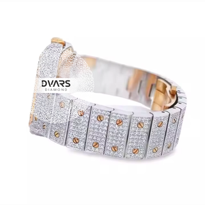 Montre pour homme de luxe au design personnalisé, style tendance, sertie de diamants en moissanite, montre mécanique de haute qualité - Product Image 5