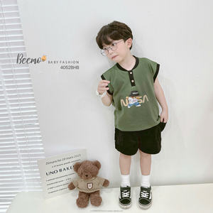 Ensembles de vêtements d'été pour garçons de qualité supérieure, motifs de dessins animés, ensembles pour tout-petits, t-shirts et shorts pour garçons, vêtements pour garçons - Product Image 3